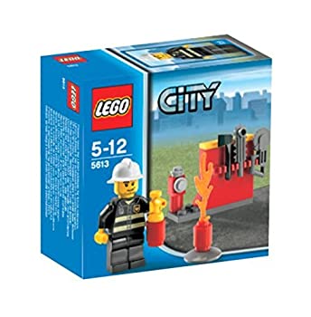 【未当て嵌める】【中古】 レゴ シティ 消防士 5613