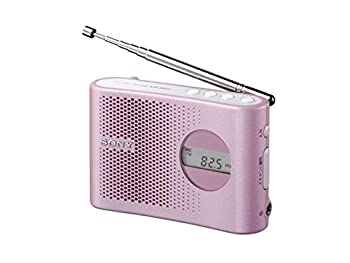 【中古-非常に良い】 SONY FM AM PLLシンセサイザーハンディーポータブルラジオ ピンク ICF-M55 P｜ムジカ＆フェリーチェ店