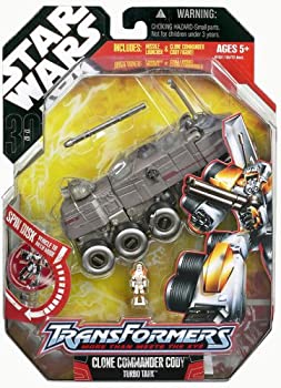 【未使用】【中古】 スター・ウォーズ トランスフォーマー コマンダー・コーディ/クローン・ターボ・タンク
