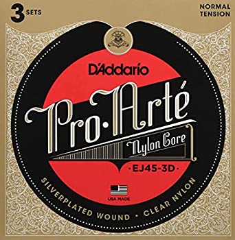 【未使用】【中古】 D'Addario ダダリオ クラシックギター弦 プロアルテ Silver Clear Normal EJ45-3D 3set入りパック|ムジカ&フェリーチェ店
