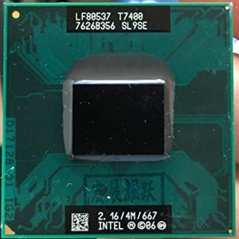 【中古-人並み外れたに好いたらしい】 intel Core 2 Duo T7400 可動性 中央処理装置 2.16GHz 4M Cache 667MHz FSB SL9SE パソコン・周辺機器-CPU-PCパーツ