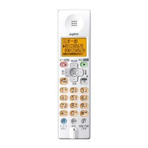 【中古-非常に良い】 三洋電機 増設用専用子機 (グレイスホワイト) TEL-SDJ5 (W)