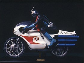 【中古-非常に良い】 RMW 1/5スタチュー 仮面ライダー旧1号＆旧サイクロン号