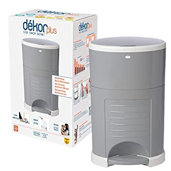 【中古】【インポート品・未当て嵌める】Dekor Plus Hands-Free Diaper Pail%ｶﾝﾏ% Gray by dekor