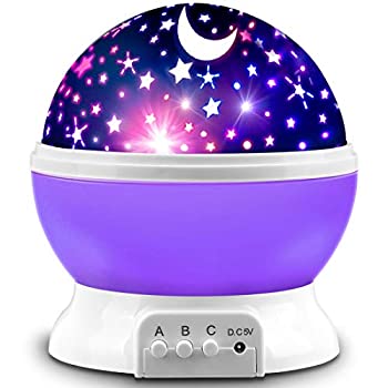 【中古】【インポート品・未当て嵌める】Night Lighting Lamp [ 4 LED Beads%ｶﾝﾏ% 3 Model Light%ｶﾝﾏ% 4.9 FT(1.5 M) USB Cord ] Romantic Rotating Cosmos Star Sky Moon Projector%ｶﾝﾏ