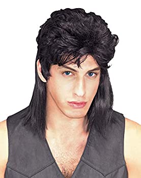 【中古】【インポート品・未当て嵌める】Mullet ウィッグ、かつら 黒いこと 成人男性用