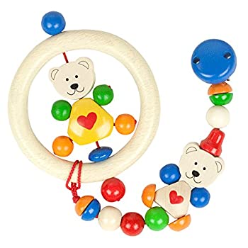 【中古】【インポート品・未当て嵌める】生み出すこと祝賀会 もの言う花差し上げ物 granpapa（グランパパ） 木のラトル 手あそび保持者 差し上げ物仕掛ける くま仕掛ける2