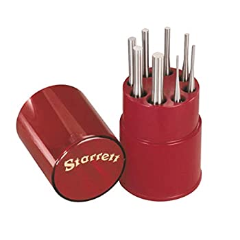 【中古】【輸入品・未使用】Starrett S565WB Drive Pin Punch 8-Piece Set%カンマ% 1/16-5/16 Pin Diameters%カンマ% 4 Overall Length%カンマ% In Plastic Case by Starrett画像