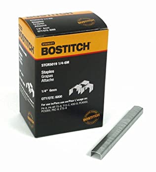 【中古】【インポート品・未当てはめる】BOSTITCH STCR50191 / 4-6M 1/4inx 7/16inヘビーデューティパワークラウンステープル、1箱につき6%ｶﾝﾏ%000