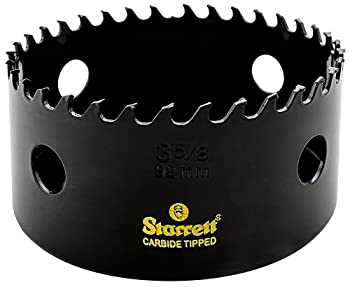 【中古】【輸入品・未使用】Starrett CT358 Steel High Performance Triple Chip Tungsten Carbide Tipped Hole Saw%カンマ% Carbide Teeth%カンマ% 3-5/8 Diameter%カンマ% 1-5/8 Cu|ムジカ&フェリーチェ店