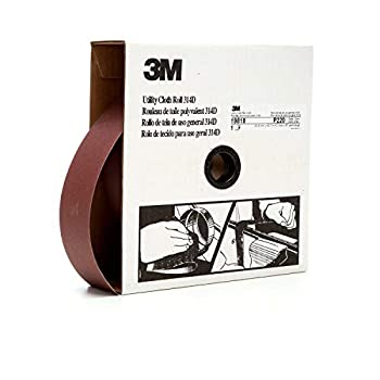 【中古】【輸入品・未使用】3M Utility Cloth Roll 314D%カンマ% Aluminum Oxide%カンマ% 2 Width x 50 yds Length%カンマ% P220 Grit%カンマ% Maroon (Pack of 1) by 3M