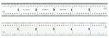 【中古】【インポート品・未当て嵌める】Starrett C607R-6 Spring Tempered Steel Rule With Inch Graduations%ｶﾝﾏ% 6 Length%ｶﾝﾏ% 3/4 Width%ｶﾝﾏ% 3/64 Thickness by Starrett