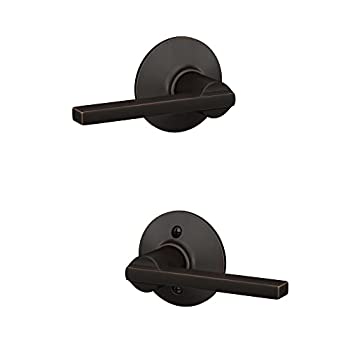 【中古】【輸入品・未使用】Schlage F10 LAT 716 Latitude パッセージレバー エイジドブロンズ｜ムジカ＆フェリーチェ店