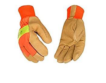 【中古】【輸入品・未使用】KINCO 1938KWP-XL Men's High Visibility Grain Pigskin Gloves%ｶﾝﾏ% AquaNOT Waterproof Insert%ｶﾝﾏ% Safety%ｶﾝﾏ% X-Large%ｶﾝﾏ% Orange by KINC