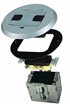 【中古】【輸入品・未使用】Hubbell-Raco 6239SS Round Stainless Steel Floor Box Kit for Wood Floors by HubbellRaco