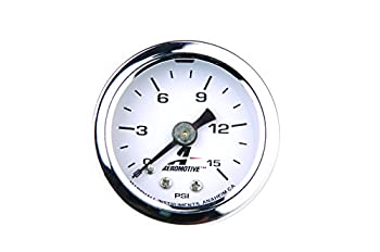 【中古】【輸入品・未使用】Aeromotive 15632 Fuel Pressure Gauge - 0 to 15 psi