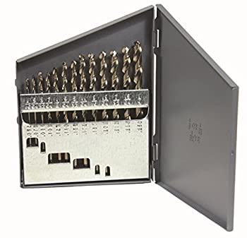 【中古】【輸入品・未使用】Viking Drill and Tool 68320 Type 240-D 135 Degree Split Point Cobalt Jobber Gold Finish Drill Bit Set (13 Piece)