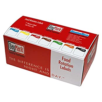 【中古】【輸入品・未使用】DayMark Day of the Week 1インチ 正方形 分解可能 ラベル 月曜日 ディスペンサーボックス付き (3%ｶﾝﾏ%500ラベル)