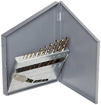 【中古】【インポート品・未当て嵌める】Chicago Latrobe 550 Series Cobalt Steel Jobber Length Drill Bit Set with Metal Case%ｶﾝﾏ% Gold Oxide Finish%ｶﾝﾏ% 135 Degree Split Point%