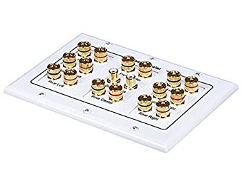 【中古】【輸入品・未使用】Monoprice 3-gang 8.2サラウンドサウンド配布壁プレート 104013