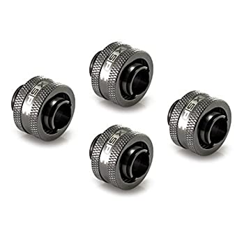 【中古】【輸入品・未使用】XSPC コンプレッション取付具 ブラック クローム V2 - 4個パック G1/4インチ ~ 7/16インチ ID、5/8インチ OD｜ムジカ＆フェリーチェ店