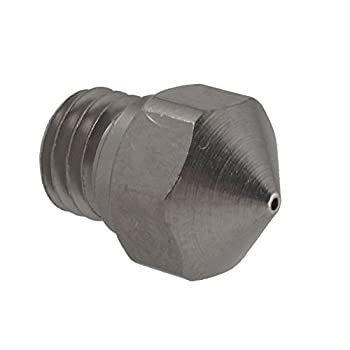 【中古】【インポート品・未当て嵌める】Micro-Swiss HW-NOZ-MK10-06メッキ金管楽器は抵抗性ノズル、1.75粍、MK10（フラッシュフォージ/ドレメル/Wanhao）0.6粍、光輝ニッ その他生活家電-生活家電-家電