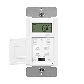 【中古】【インポート品・未当て嵌める】Enerlites het01-c放送番組能力のあるなタイマースイッチデジタルタイマースイッチタイマーライト、気違い、の原動機で壁、7-day 18?on / offタイ王国