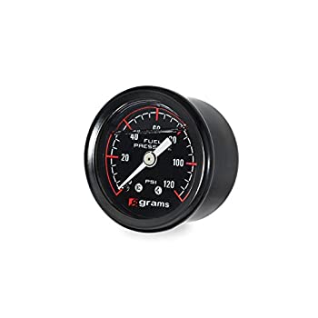 【中古】【輸入品・未使用】グラムパフォーマンス 120psi 燃料圧力ゲージ ブラックフェイス G2-99-1200、ブラック|ムジカ&フェリーチェ店
