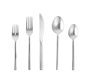 【中古】【インポート品・未当て嵌める】(5 Piece Place Setting%ｶﾝﾏ% Brushed Stainless Steel) - Fortessa Arezzo 18/10 Stainless Steel Flatware%ｶﾝﾏ% 5 Piece Place Setting%ｶﾝﾏ% S