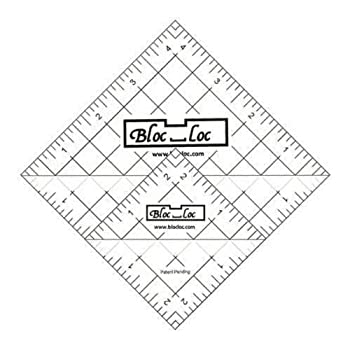 【中古】【インポート品・未当てはめる】Bloc Loc Half Square Triangle Ruler Set 6 6.4糎 and 11糎 Acrylic Ruler
