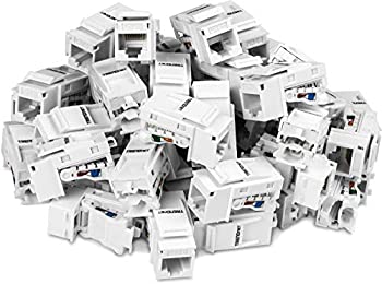 【中古】【輸入品・未使用】TRENDnet Cat6キーストーンジャック - 50パック、90°角度終端、T568B配線用のカラーコードラベリング、TC-K50C6 25,723円
