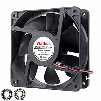 【中古】【輸入品・未使用】Wathai 120mm x120 x 38mm 12V 2ピン デュアルボール 12cm 工業用冷却ファン 高通気性｜ムジカ＆フェリーチェ店 10,525円