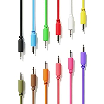 【中古】【輸入品・未使用】ExcelValley - 12本パック - モノモジュラーパッチケーブル - TS 3.5mm 1/8インチ ユーロラックシンセサイザー [30cm - 12インチ]