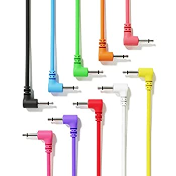 【中古】【輸入品・未使用】ExcelValley - 10パック - 直角モノモジュラーパッチケーブル - 3.5mm 1/8インチ ユーロラックシンセサイザー [150cm - 59インチ]｜ムジカ＆フェリーチェ店 22,791円