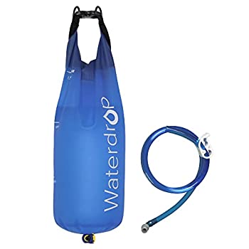 【中古】【輸入品・未使用】Waterdrop 重力ウォーターバッグ ポータブル 折りたたみ式 重力給水バッグ バックパッキング キャンプ 緊急備品 ウォーターフィルターストロー対