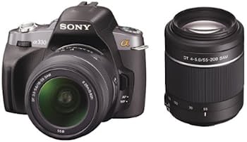 【中古-非常に良い】ソニー SONY デジタル一眼レフカメラ α330 ダブルズームレンズキット ブラック DSLRA330Y