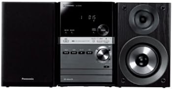 【中古-人並み外れたに好いたらしい】Panasonic CDステレオ取り合わせ 黒いこと SC-PM48-K