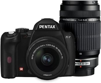 【中古-人並み外れたに似つかわしい】PENTAX デジタル一眼二眼レフ写真機 K-r W望遠レンズ一揃いの道具 黒いこと K-rWZK BK