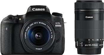 【中古-人並み外れたに似つかわしい】Canon デジタル一眼二眼レフ写真機 EOS 8000D ダブルズームキット EF-S18-55粍/EF-S55-250粍 属する EOS8000D-WKIT