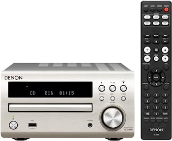 【中古】Denon CDレシーバー FLAC/WAV/AAC再生対応 フロントUSB端子/2系統光デジタル入力 プレミアムシルバー RCD-M40-SP|ムジカ&フェリーチェ店