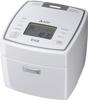 【中古-非常に良い】三菱電機 IH炊飯器 5.5合 日本製 備長炭 炭炊釜 ピュアホワイト NJ-VEA10-W