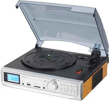 【中古-非常に良い】オーム電機 AM/FMラジオ付マルチレコードプレーヤーシステム RDP-B300N