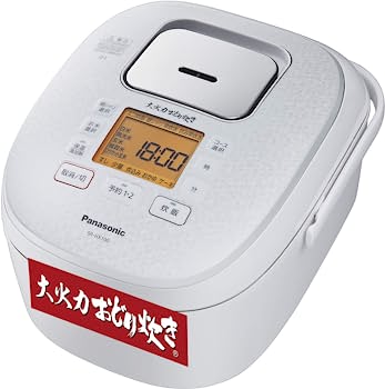 【中古-非常に良い】パナソニック 炊飯器 5.5合 IH式 大火力おどり炊き スノーホワイト SR-HX100-W