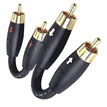 【中古】【輸入品・未使用】AudioQuest RCA オス-オス プリアンプジャンパー 2個パック｜ムジカ＆フェリーチェ店