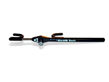 【中古】【輸入品・未使用】Club Basic　ハンドルロック　盗難防止器　ブラック　キー2本付き