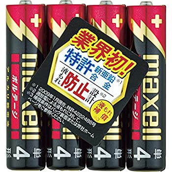 【中古】【輸入品・未使用】maxell アルカリ乾電池 「長持ちトリプルパワー&液漏れ防止設計」 ボルテージ 単4形 4本 シュリンクパック入 LR03(T) 4P