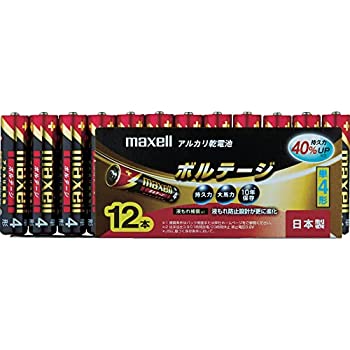 【中古】【輸入品・未使用】maxell アルカリ乾電池 「長持ちトリプルパワー&液漏れ防止設計」 ボルテージ 単4形 12本 シュリンクパック入 LR03(T) 12P LR03(T) 12P