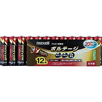 【中古】【輸入品・未使用】maxell アルカリ乾電池 「長持ちトリプルパワー&液漏れ防止設計」 ボルテージ 単3形 12本 シュリンクパック入 LR6(T) 12P｜ムジカ＆フェリーチェ店 9,000円