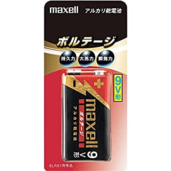 【中古】【輸入品・未使用】maxell アルカリ乾電池 ボルテージ 角型9V 1本 ブリスターパック 6LF22(T) 1B