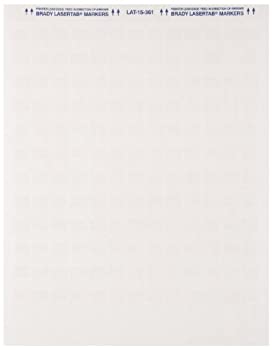 【中古】【インポート品・未当て嵌める】Brady LAT-15-361-1 0.5 Width x 0.75 Height%ｶﾝﾏ% B-361B Self-Laminating Polyester%ｶﾝﾏ% Matte Finish White/Translucent Laser Printable La